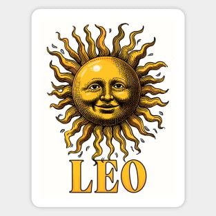 Retro Leo Zodiac Magnet